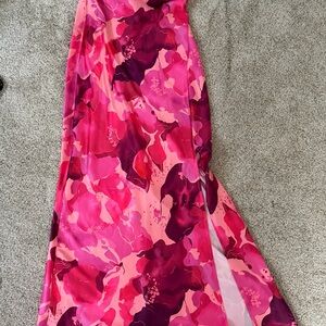 Hello Molly Pink and Red Floral Dress
